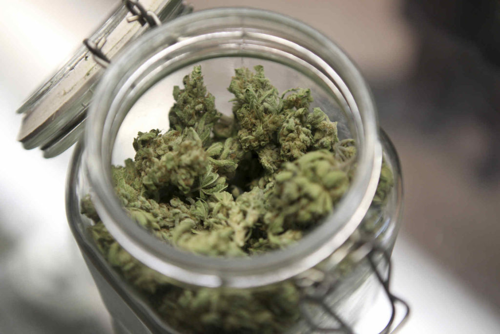 acqua gassata alla cannabis